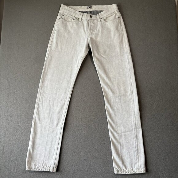 Naked & Famous Weird Guys Pants Men’s 31 White Selvedge Red Line Jeans Denim - Picture 1 of 16